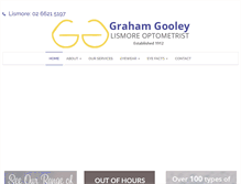 Tablet Screenshot of lismoreoptometrist.com.au